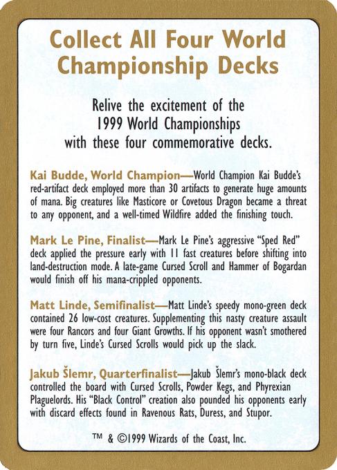 1999 World Championships Ad