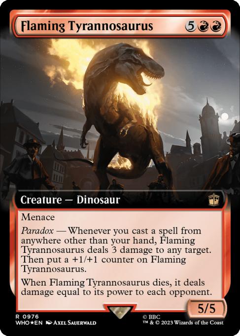 Flaming Tyrannosaurus