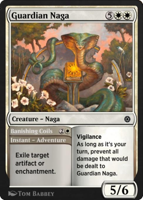 Guardian Naga // Banishing Coils