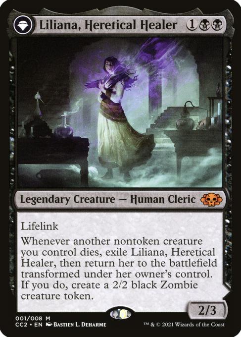 Liliana, Heretical Healer // Liliana, Defiant Necromancer