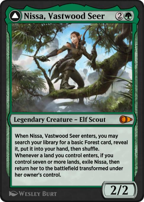 Nissa, Vastwood Seer // Nissa, Sage Animist