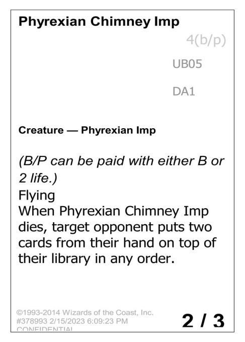 Phyrexian Chimney Imp