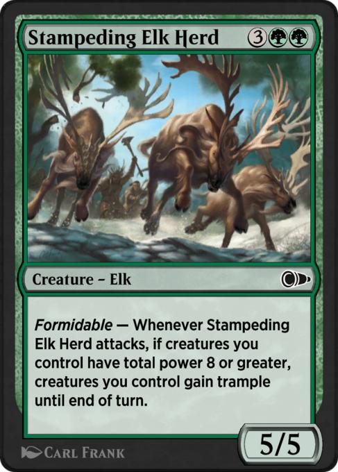 Stampeding Elk Herd