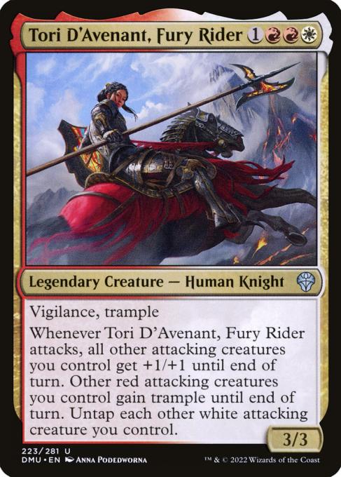 Tori D'Avenant, Fury Rider