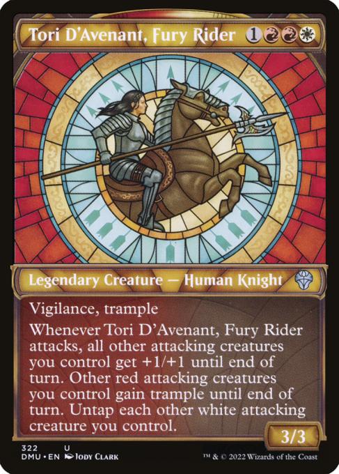 Tori D'Avenant, Fury Rider