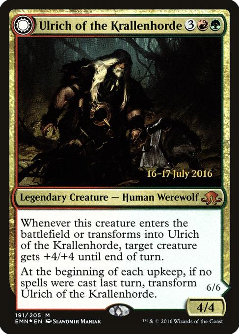 Ulrich of the Krallenhorde // Ulrich, Uncontested Alpha