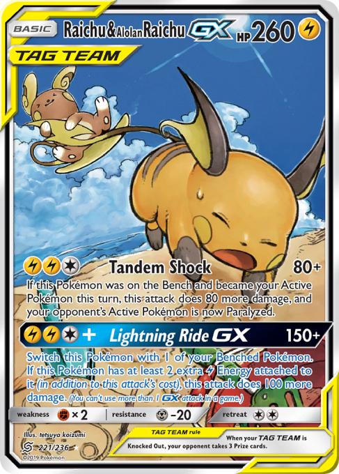 Raichu & Alolan Raichu-GX