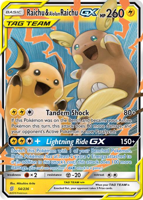 Raichu & Alolan Raichu-GX